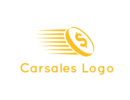 negative spacing coin with dollar sign