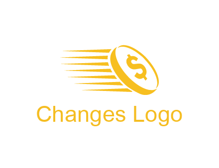negative spacing coin with dollar sign
