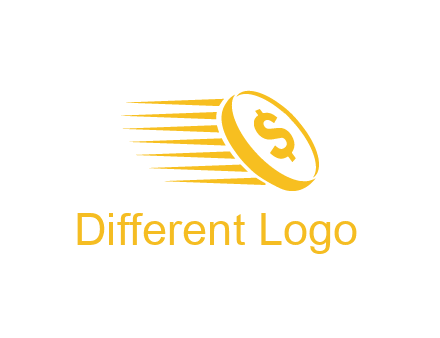 negative spacing coin with dollar sign