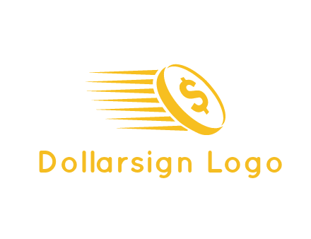 negative spacing coin with dollar sign