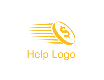 negative spacing coin with dollar sign
