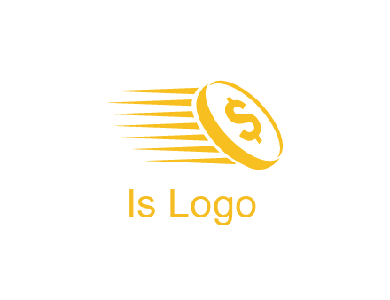 negative spacing coin with dollar sign