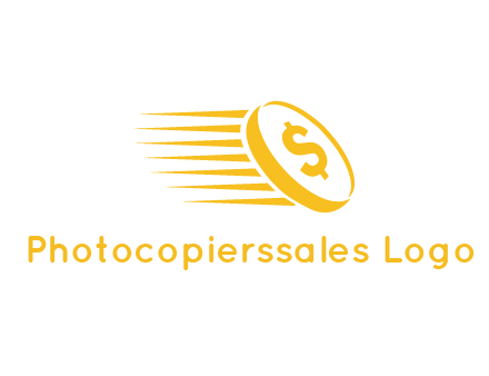 negative spacing coin with dollar sign