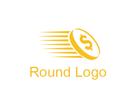 negative spacing coin with dollar sign