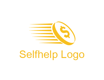 negative spacing coin with dollar sign