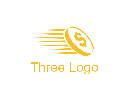 negative spacing coin with dollar sign