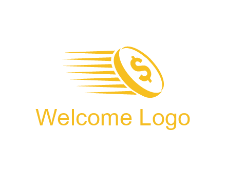 negative spacing coin with dollar sign