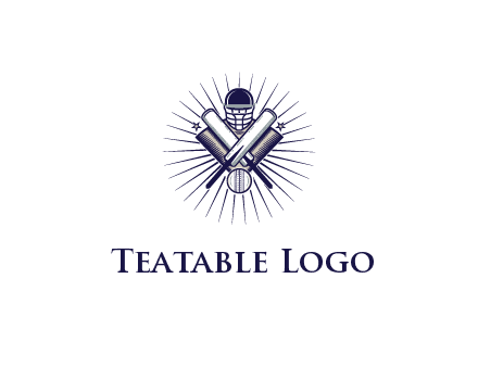 cricketer with batsman and ball