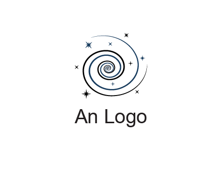 spirals with stars
