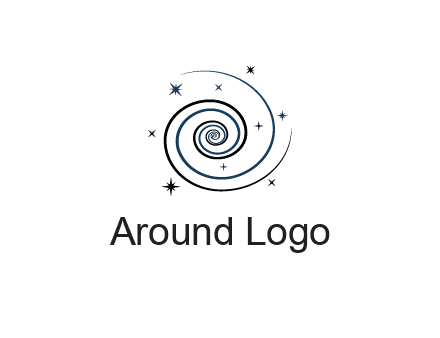spirals with stars