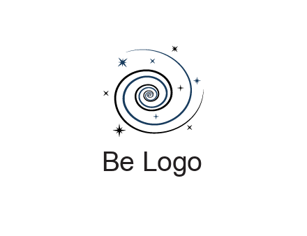 spirals with stars