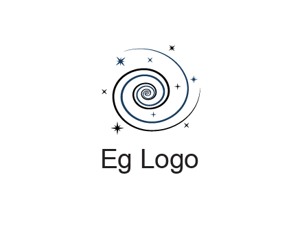 spirals with stars