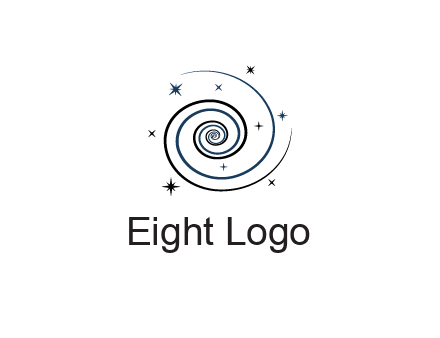 spirals with stars