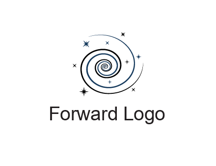 spirals with stars