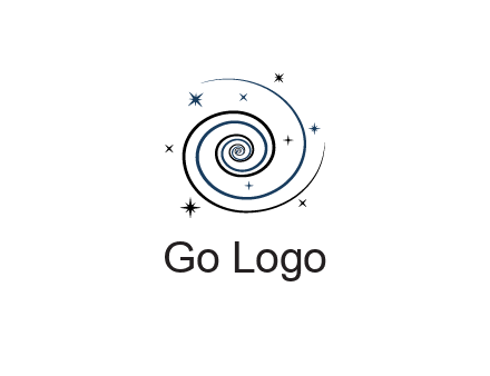 spirals with stars