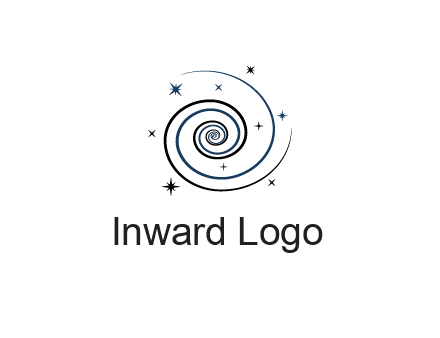 spirals with stars