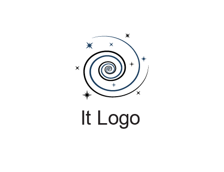 spirals with stars