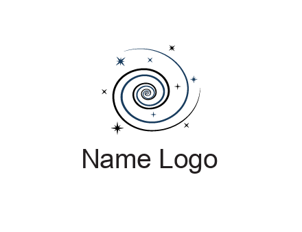 spirals with stars