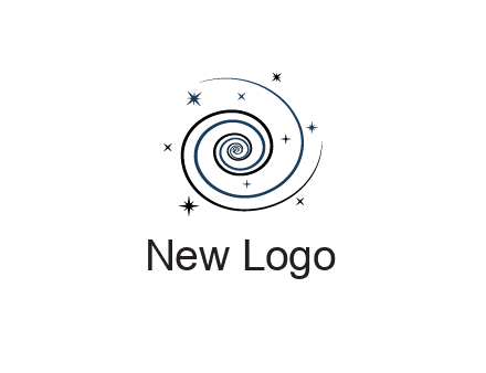 spirals with stars