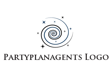 spirals with stars