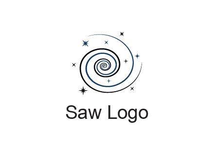 spirals with stars