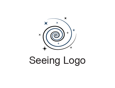 spirals with stars
