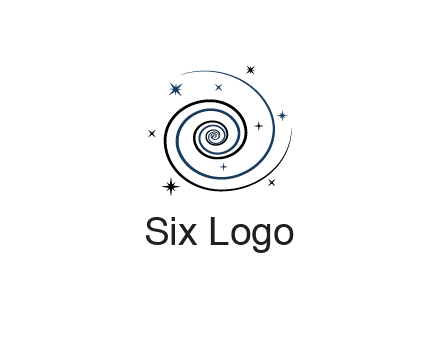 spirals with stars