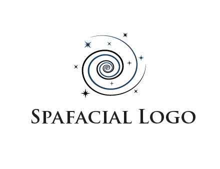 spirals with stars