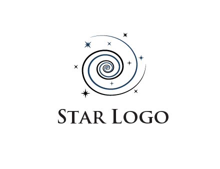 spirals with stars