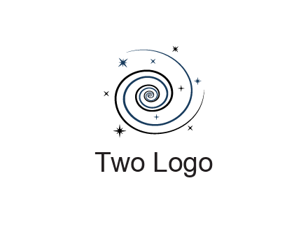spirals with stars