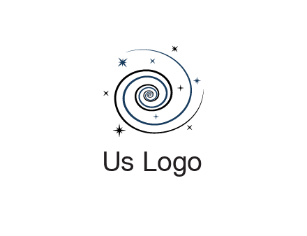 spirals with stars