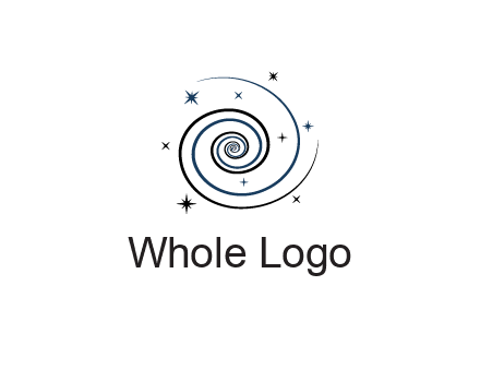 spirals with stars