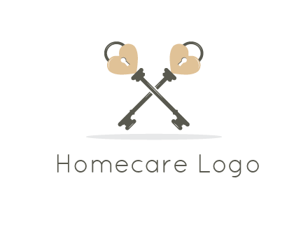 keys with heart shape locks 