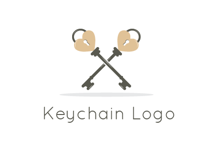 keys with heart shape locks 