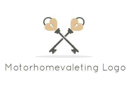 keys with heart shape locks 