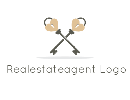 keys with heart shape locks 