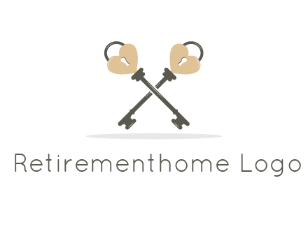 keys with heart shape locks 