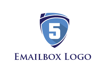 number 5 on shield logo