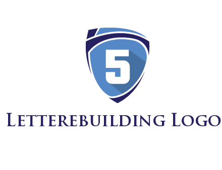 number 5 on shield logo