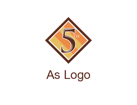 number 5 in rhombus