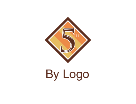 number 5 in rhombus