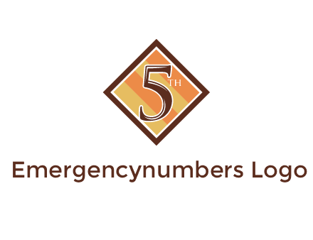 number 5 in rhombus