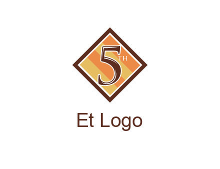 number 5 in rhombus