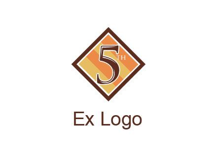 number 5 in rhombus