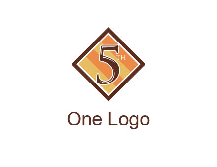 number 5 in rhombus