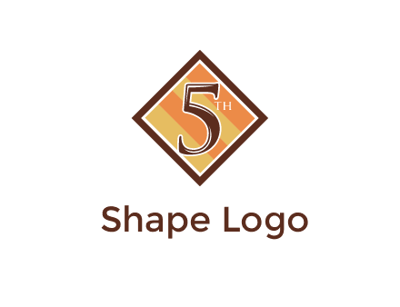 number 5 in rhombus