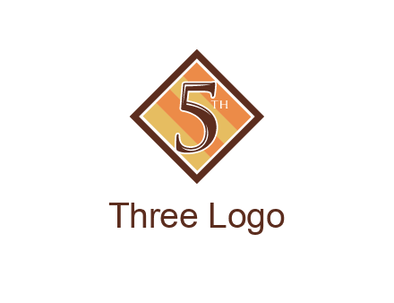 number 5 in rhombus