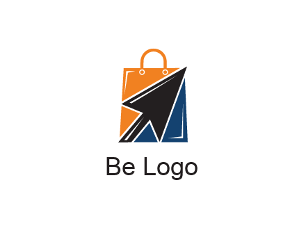 arrow in shopping bag