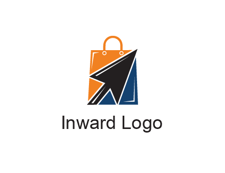 arrow in shopping bag