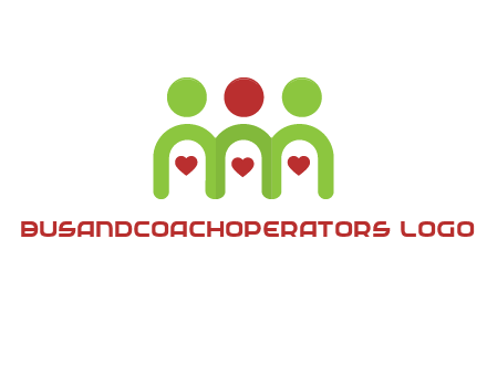 people with heart holding hands symbol